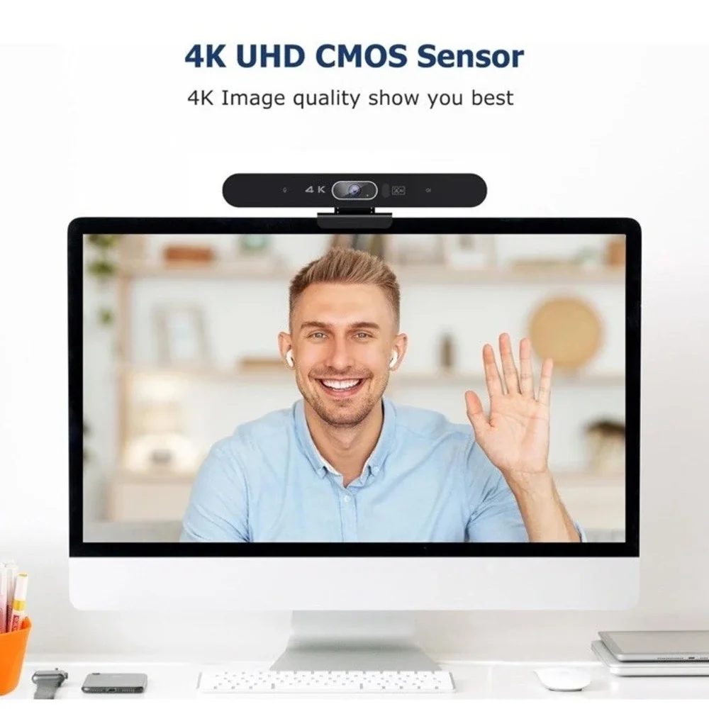 Polatab Conference Room Camera All In One 4k Webcome With Microphone And Speaker